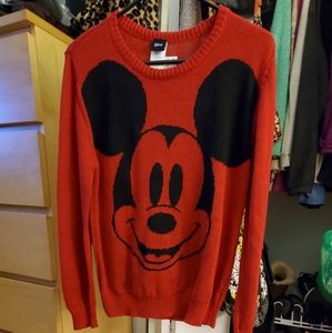 Women's Disney Mickey Mouse Red Sweater